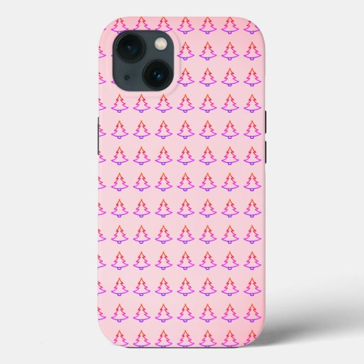 Coques Case-Mate iPhone Beau, Étonnant, Arbre de Noël Rose (Verso)