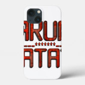 Coques Case-Mate iPhone Beau Extraordinaire Embossé Rouge Hakuna Matata Te (Verso)
