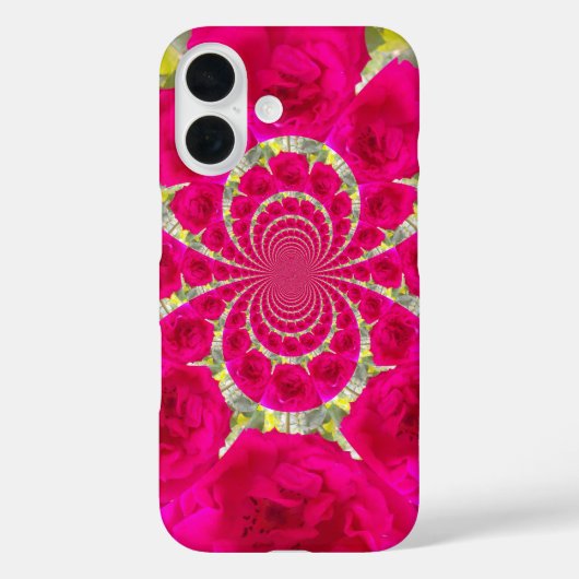Coques Case-Mate iPhone Beau Extraordinaire Roses rouges Motif Kaleidoscop (Verso)
