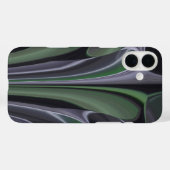 Coques Case-Mate iPhone Beau Extraordinaire Vert Aurora Texture Art Design (Verso (horizontal))