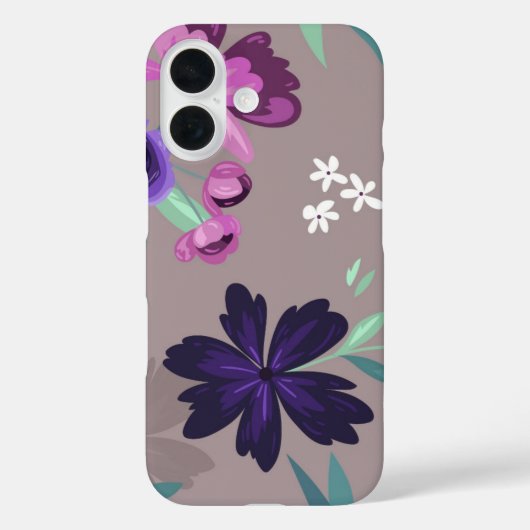 Coques Case-Mate iPhone Beau feuillage peint à la main (Verso)