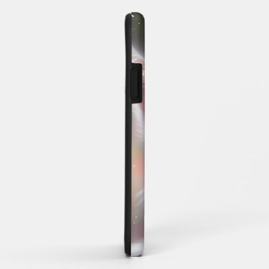 Coques Case-Mate iPhone Beau Imaginaire blanc Fluffy Chat (Dos/Droite)