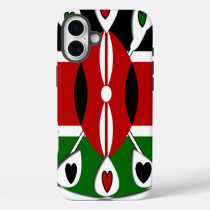 iPhone 16 Plus Case Beau Kenya Lovely Hearts Art Motif Extraordinaire