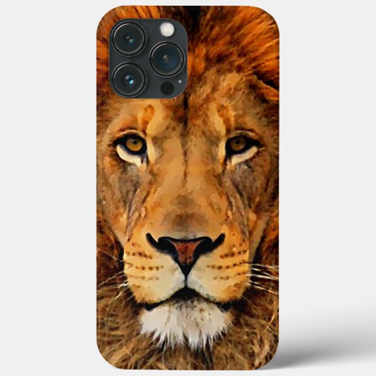 Coques Case-Mate iPhone Beau Lion Head Oil Art Peinture Art (Verso)
