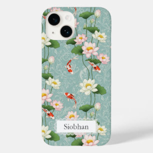 Coque Pour iPhone 14 Beau Lotus et carpe koï Art Zen Personnalisé