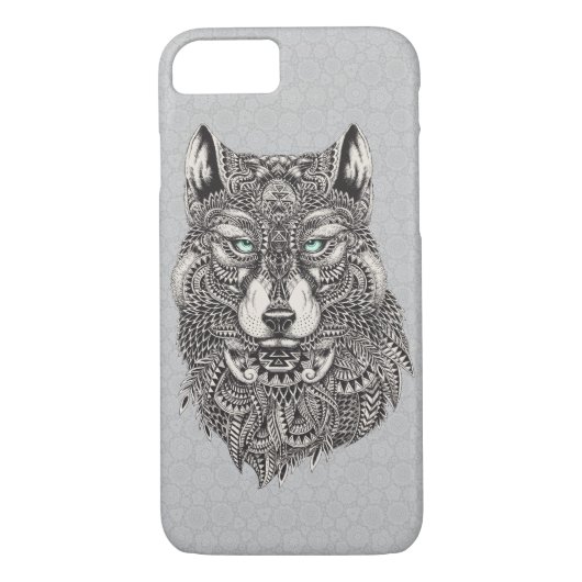 Coques Case-Mate iPhone Beau loup, illustration Abstraite (Dos)