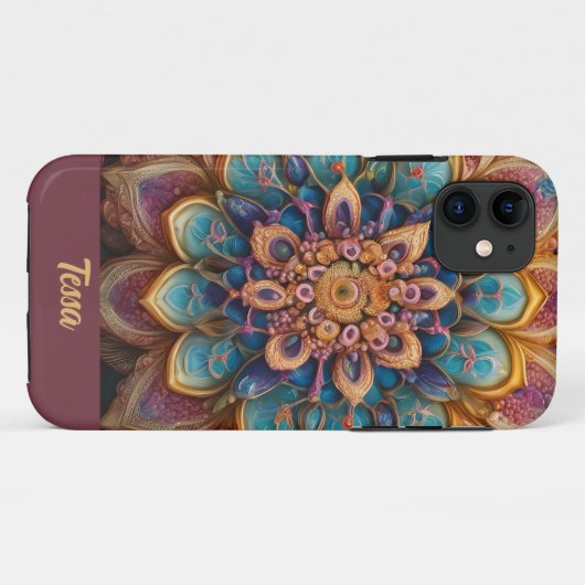Coques Case-Mate iPhone Beau Mandala (Dos (Horizontal))