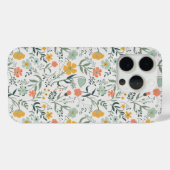 Coques Case-Mate iPhone Beau motif botanique floral (Verso (horizontal))