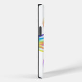 Coques Case-Mate iPhone Beau motif de couleurs de titane - (Verso / Droite)