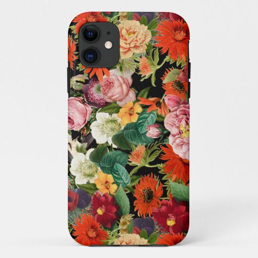 Coques Case-Mate iPhone Beau motif de fleurs (Dos)