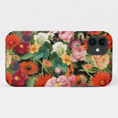 Coques Case-Mate iPhone Beau motif de fleurs (Dos (Horizontal))