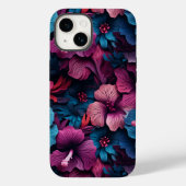 Coques Case-Mate iPhone Beau Motif de fleurs d'Hibiscus (Verso)