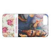 Coques Case-Mate iPhone Beau motif fait sur commande de pivoine de photo (Dos (Horizontal))