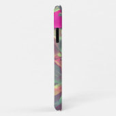 Coques Case-Mate iPhone Beau Motif Feuille Iridescente (Dos/Droite)