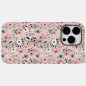 Coques Case-Mate iPhone Beau motif floral (Verso (horizontal))