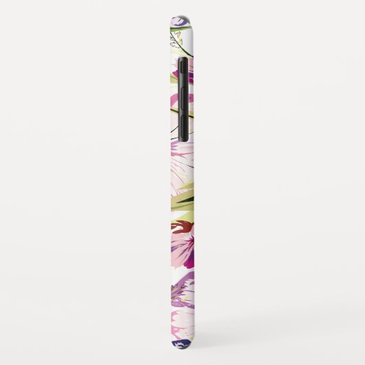 Coques Case-Mate iPhone Beau motif floral (Dos/Gauche)