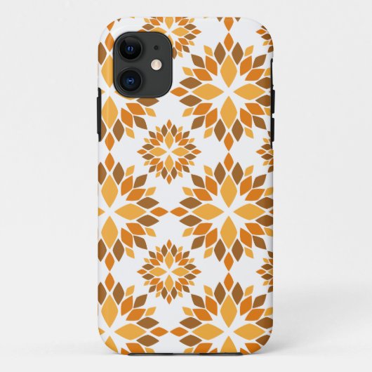 Coques Case-Mate iPhone beau motif floral brun (Dos)