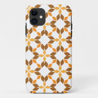 beau motif floral brun