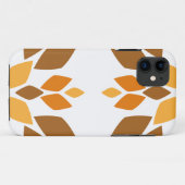 Coques Case-Mate iPhone beau motif floral brun (Dos (Horizontal))