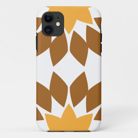 Coques Case-Mate iPhone beau motif floral brun (Dos)
