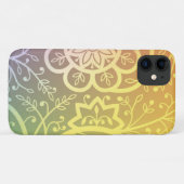 Coques Case-Mate iPhone Beau motif floral indien (Dos (Horizontal))