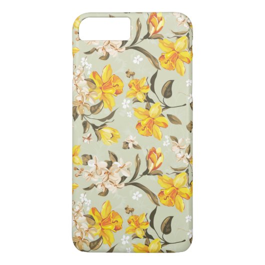 Coques Case-Mate iPhone Beau motif floral lumineux élégant (Dos)