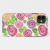 Coques Case-Mate iPhone Beau motif floral Roses (Dos (Horizontal))