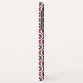 Coques Case-Mate iPhone Beau Motif noir blanc rouge (Dos/Gauche)