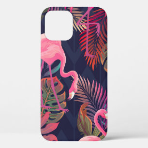 Case-Mate iPhone Case Beau motif tropical transparent avec flamme rose