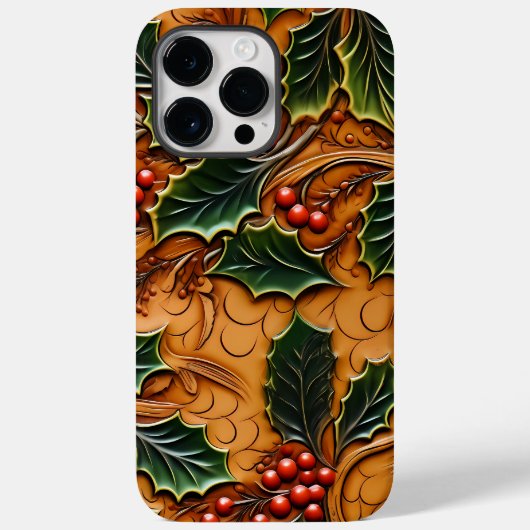 Coques Case-Mate iPhone Beau Noël Occidental Faux en cuir à outils (Verso)