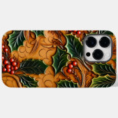 Coques Case-Mate iPhone Beau Noël Occidental Faux en cuir à outils (Verso (horizontal))