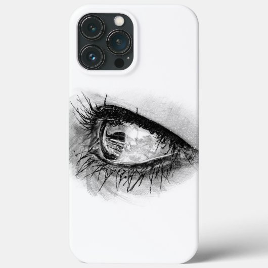 Coques Case-Mate iPhone Beau oeil de femme en mascara complet (Verso)