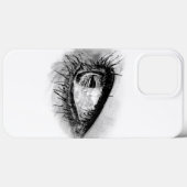 Coques Case-Mate iPhone Beau oeil de femme en mascara complet (Verso (horizontal))