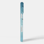 Coques Case-Mate iPhone beau papillon bleu brillant (Verso / Droite)