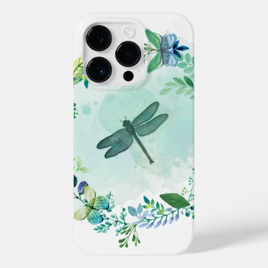Coques Case-Mate iPhone Beau Papillon Et Fleurs De Dragonfly (Verso)