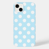 Coques Case-Mate iPhone Beau Pastel Bleu Avec Grands Pois (Verso)