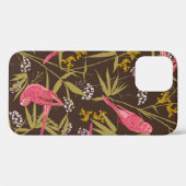 Coques Case-Mate iPhone Beau perroquet à main dans la forêt de Bamboo (Verso (horizontal))