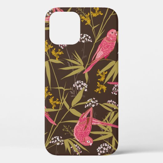 Coques Case-Mate iPhone Beau perroquet à main dans la forêt de Bamboo (Verso)