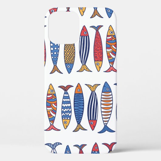 Coques Case-Mate iPhone Beau poisson. Enfants arrière - plans. Motif sans  (Verso)