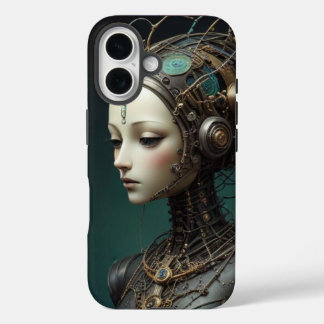 Coques iPhone 16 Beau robot rétro