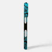 COQUES Case-Mate iPhone BEAU ROSE ROSE BLEU BLEU DAMASK GEM MONOGRAM (Verso / Droite)
