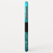COQUES Case-Mate iPhone BEAU ROSE ROSE BLEU TURQUOISE DAMASK GEM MONOGRAM (Dos/Gauche)