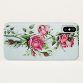 COQUES Case-Mate iPhone BEAU ROSE ROSE ROSE ET ROSEBUDS (Dos (Horizontal))