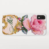 COQUES Case-Mate iPhone BEAU ROSE ROSE ROSE MONOGRAM (Dos (Horizontal))