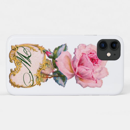 COQUES Case-Mate iPhone BEAU ROSE ROSE ROSE MONOGRAM (Dos (Horizontal))