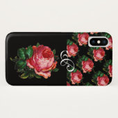 COQUES Case-Mate iPhone BEAU ROSE ROSE ROSE MONOGRAM (Dos (Horizontal))