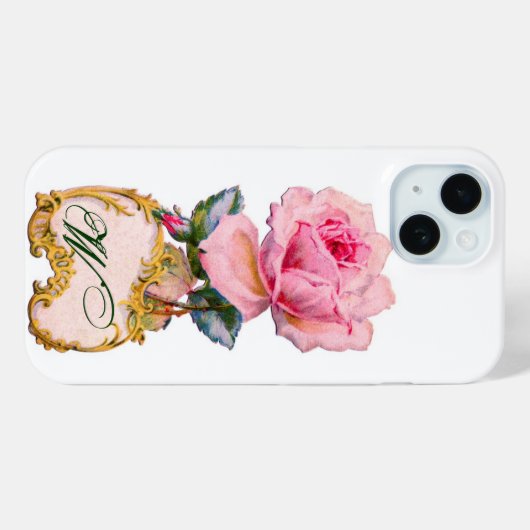 COQUES Case-Mate iPhone BEAU ROSE ROSE ROSE MONOGRAM (Verso (horizontal))