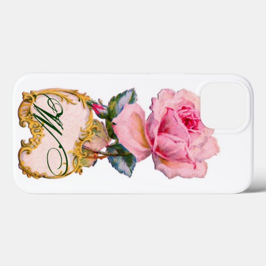 COQUES Case-Mate iPhone BEAU ROSE ROSE ROSE MONOGRAM (Verso (horizontal))
