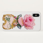 COQUES Case-Mate iPhone BEAU ROSE ROSE ROSE MONOGRAM (Dos (Horizontal))