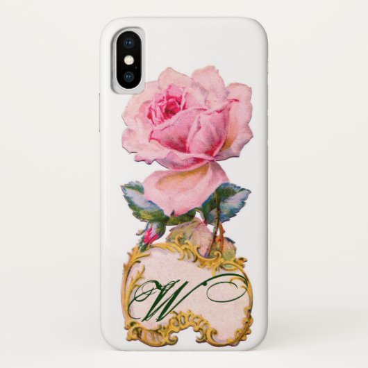 COQUES Case-Mate iPhone BEAU ROSE ROSE ROSE MONOGRAM (Dos)